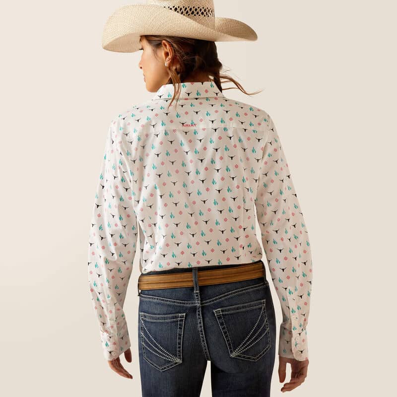 Kirby Stretch Shirt Steer Garden Ariat