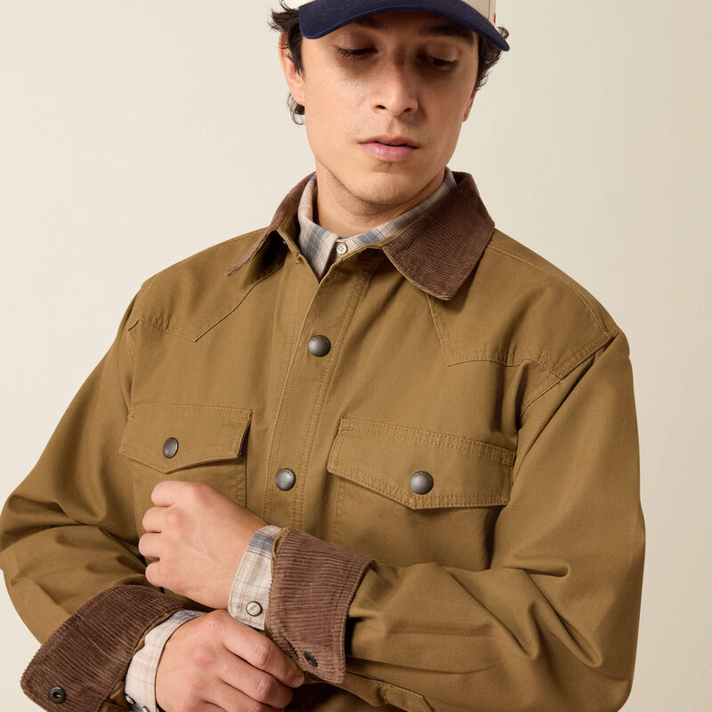 Retro Canvas Shirt Jacket