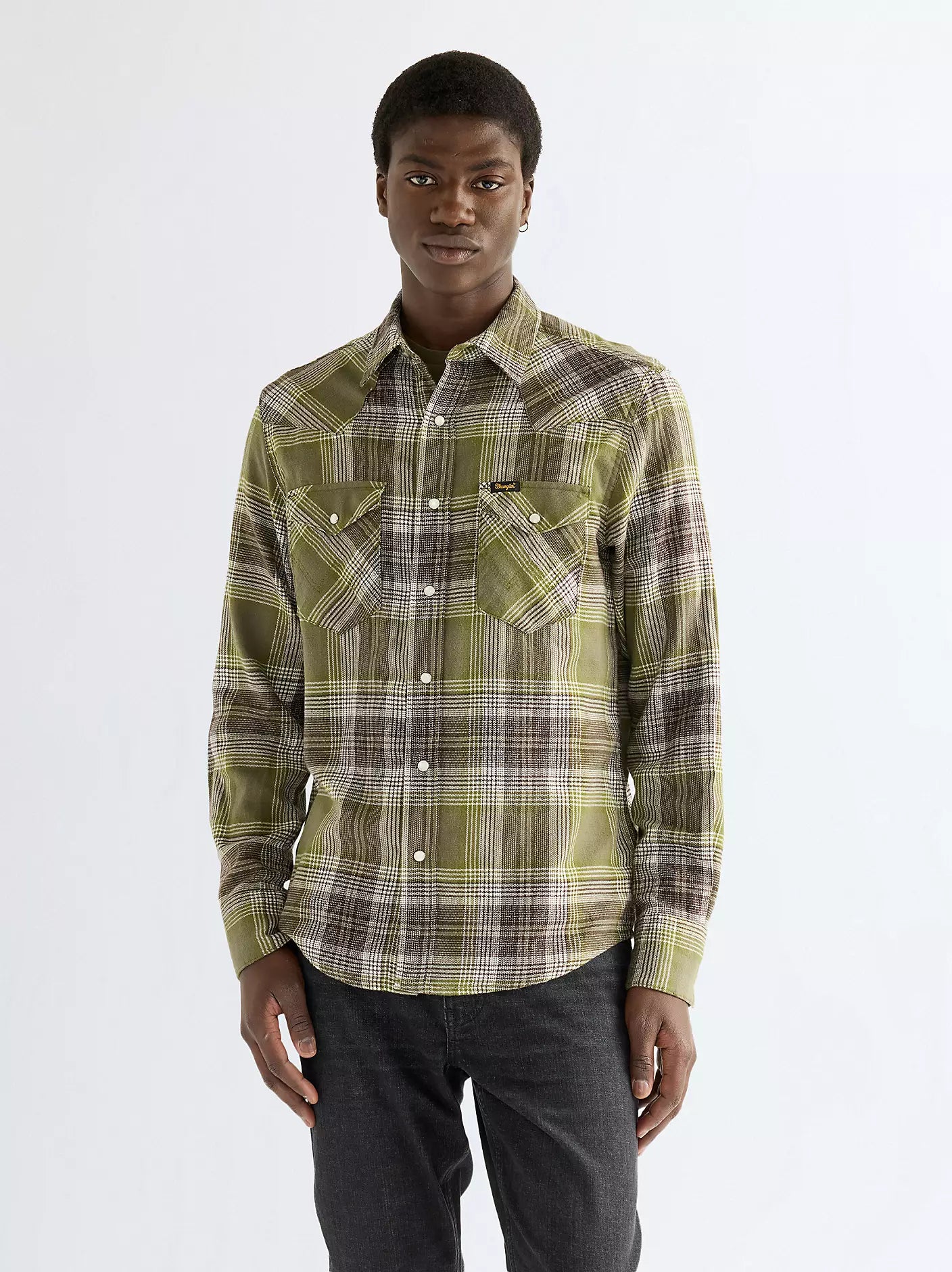 Wrangler Regular Western Shirt Pesto