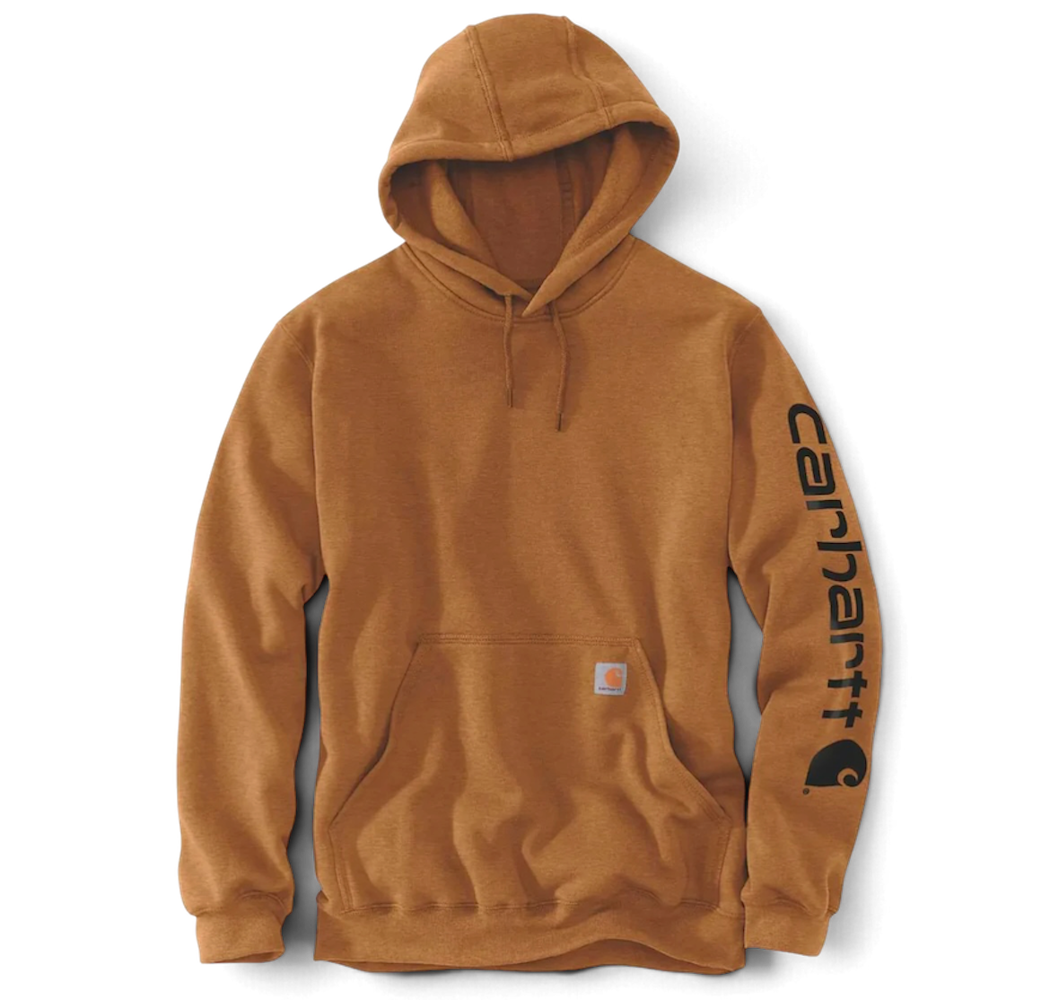 Carhartt Sleeve Logo Hoodie Brown