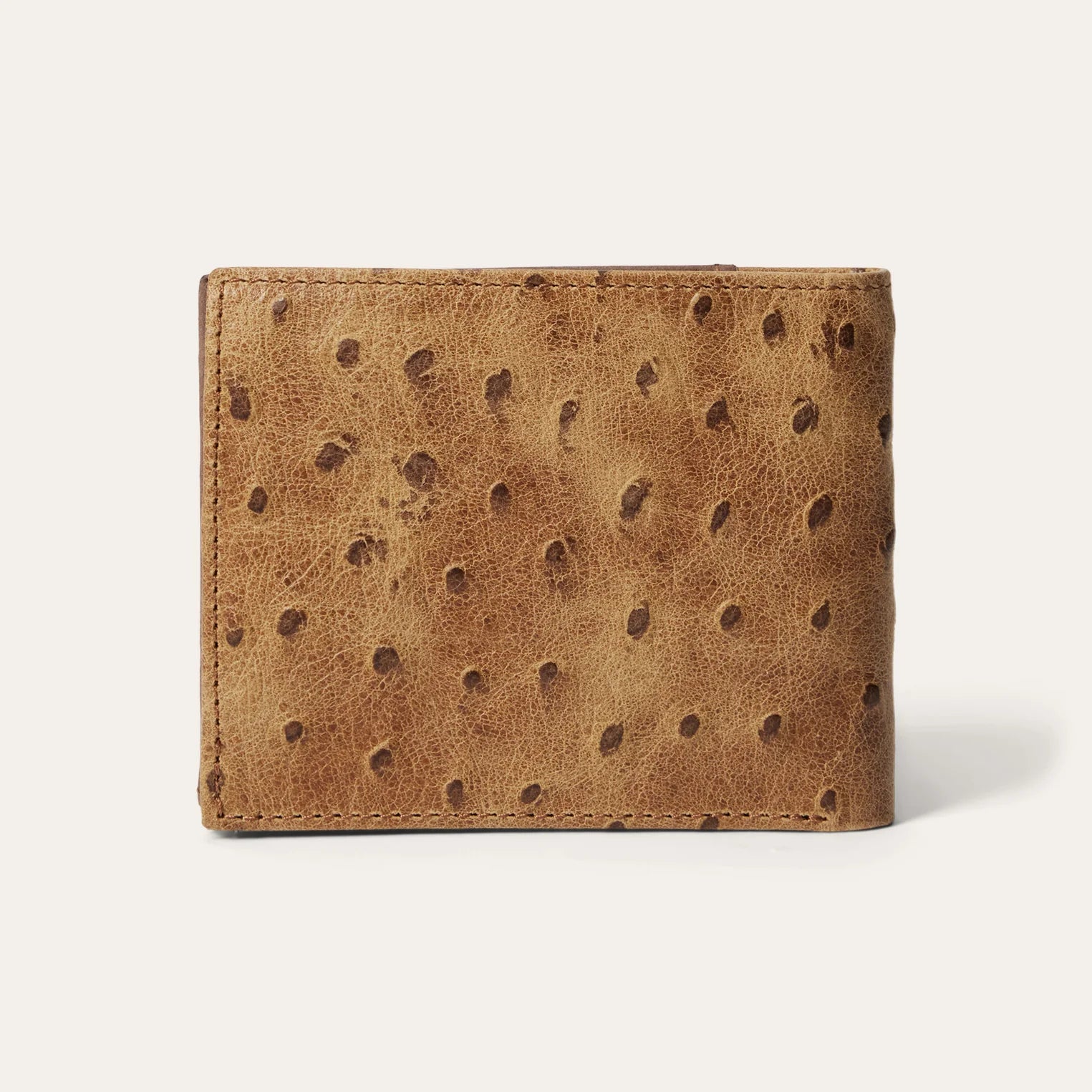 Tooled Embossed Ostrich Bi-Fold Wallet Stetson