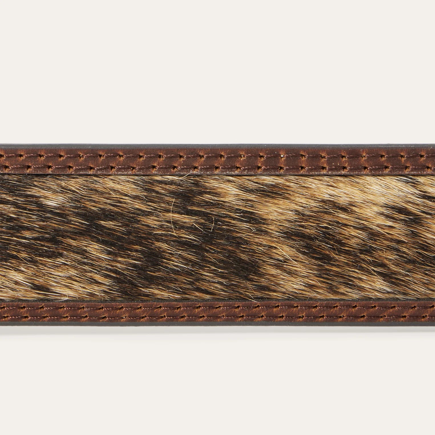 Hair-on-Hide Tooled Leather Belt Stetson