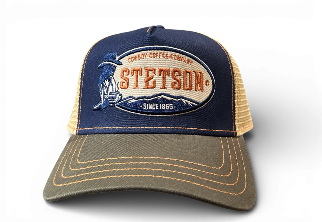 Cowboy Coffe Company Stetson Trucker Keps