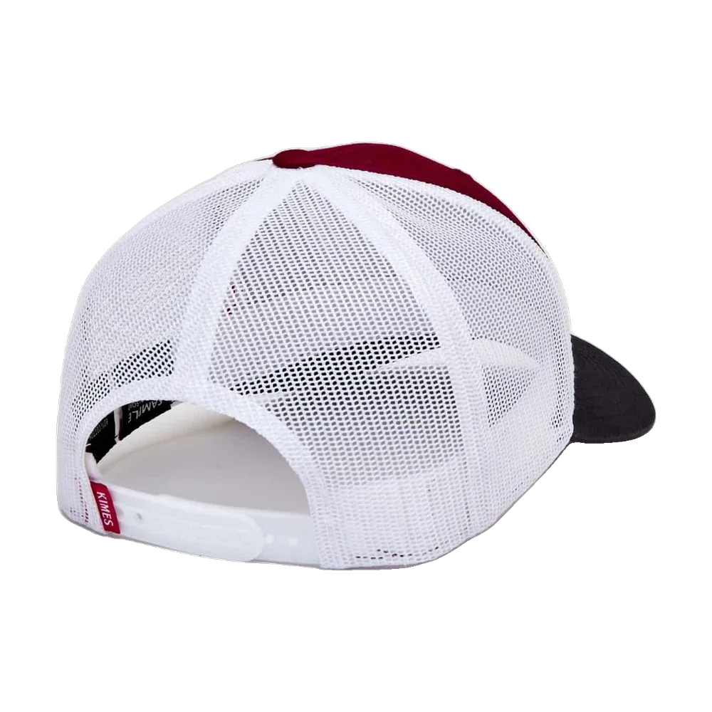 American Trucker Keps Burgundy Kimes Ranch