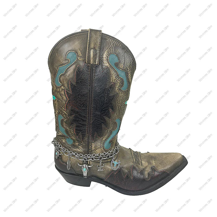 Boots Kedja Western Detaljer