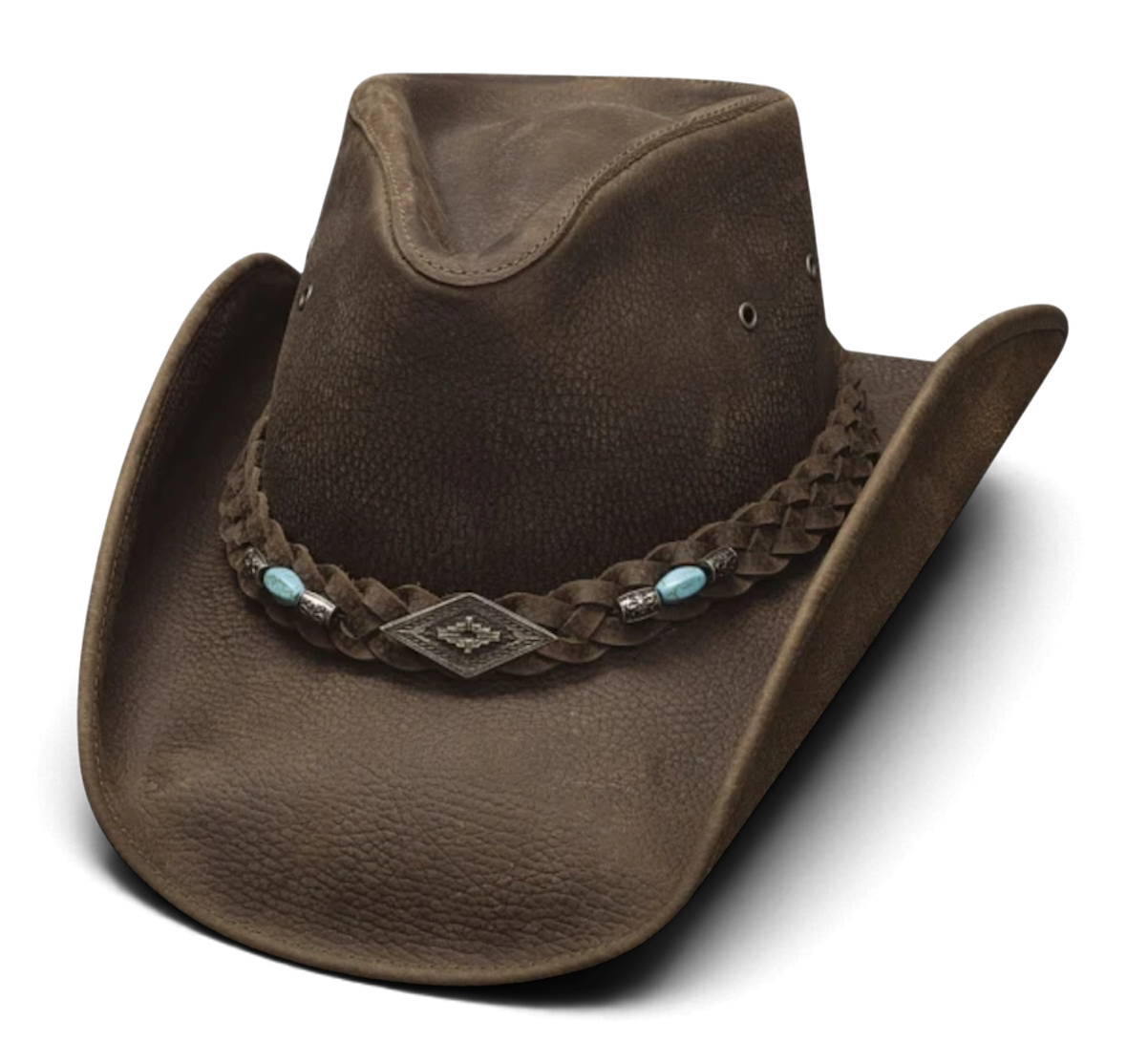 Bullhide Royston Chocolate Leather Rodeo Hat