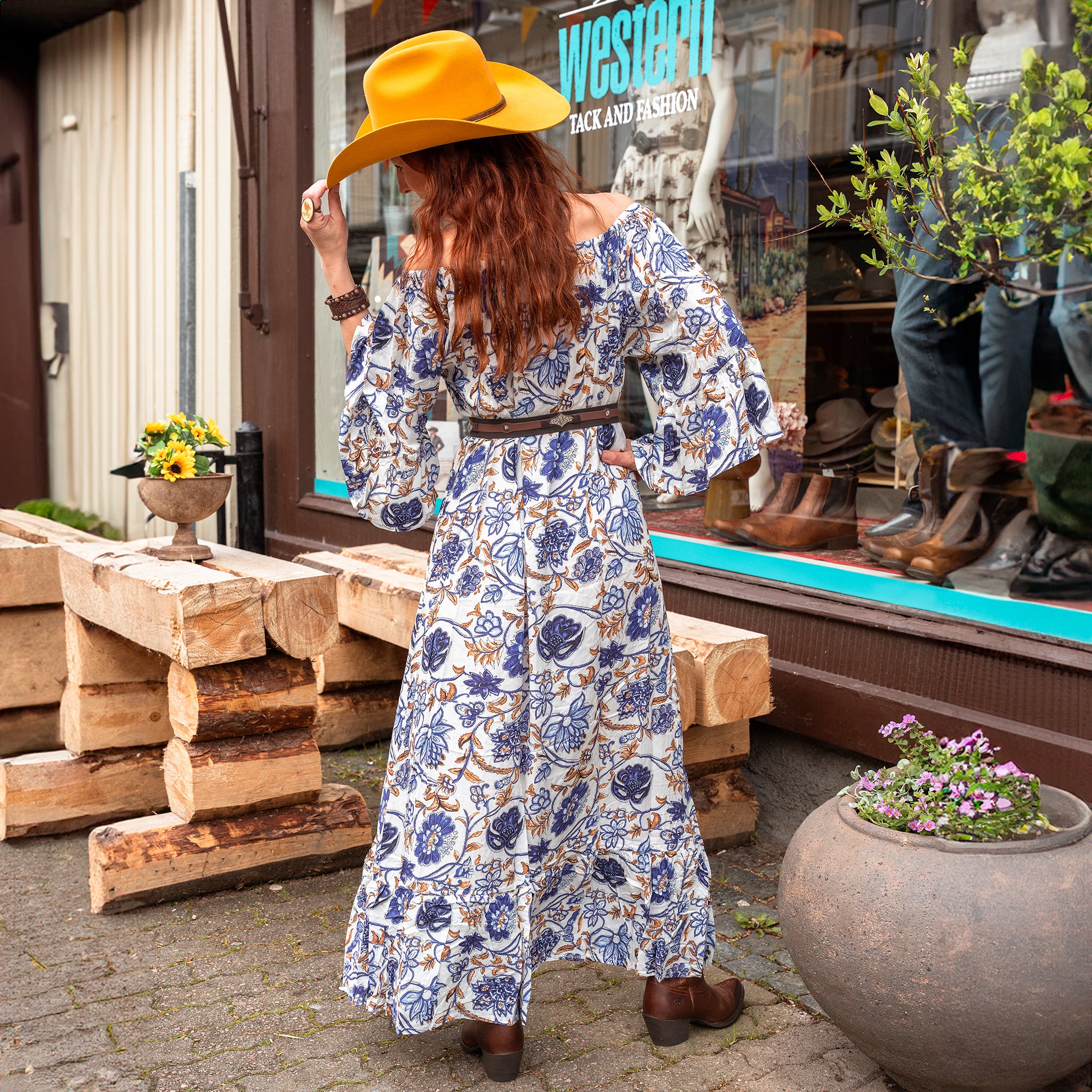 Long Dress Tulip Blue