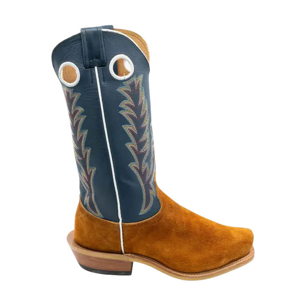 Fenoglio Boots – Red Brown Roughout w/ Blue Bios