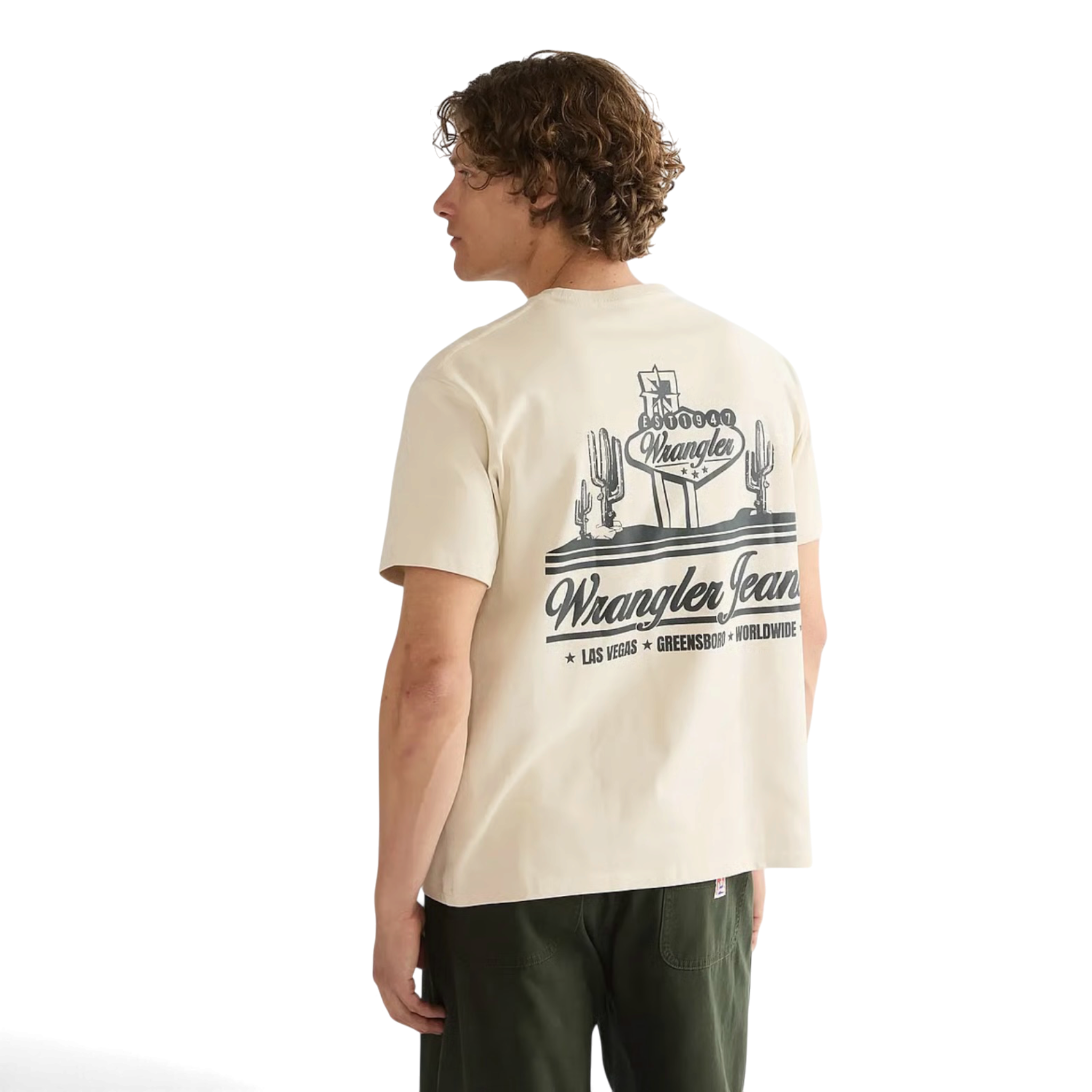 Wrangler Vintage Tee Almond Milk