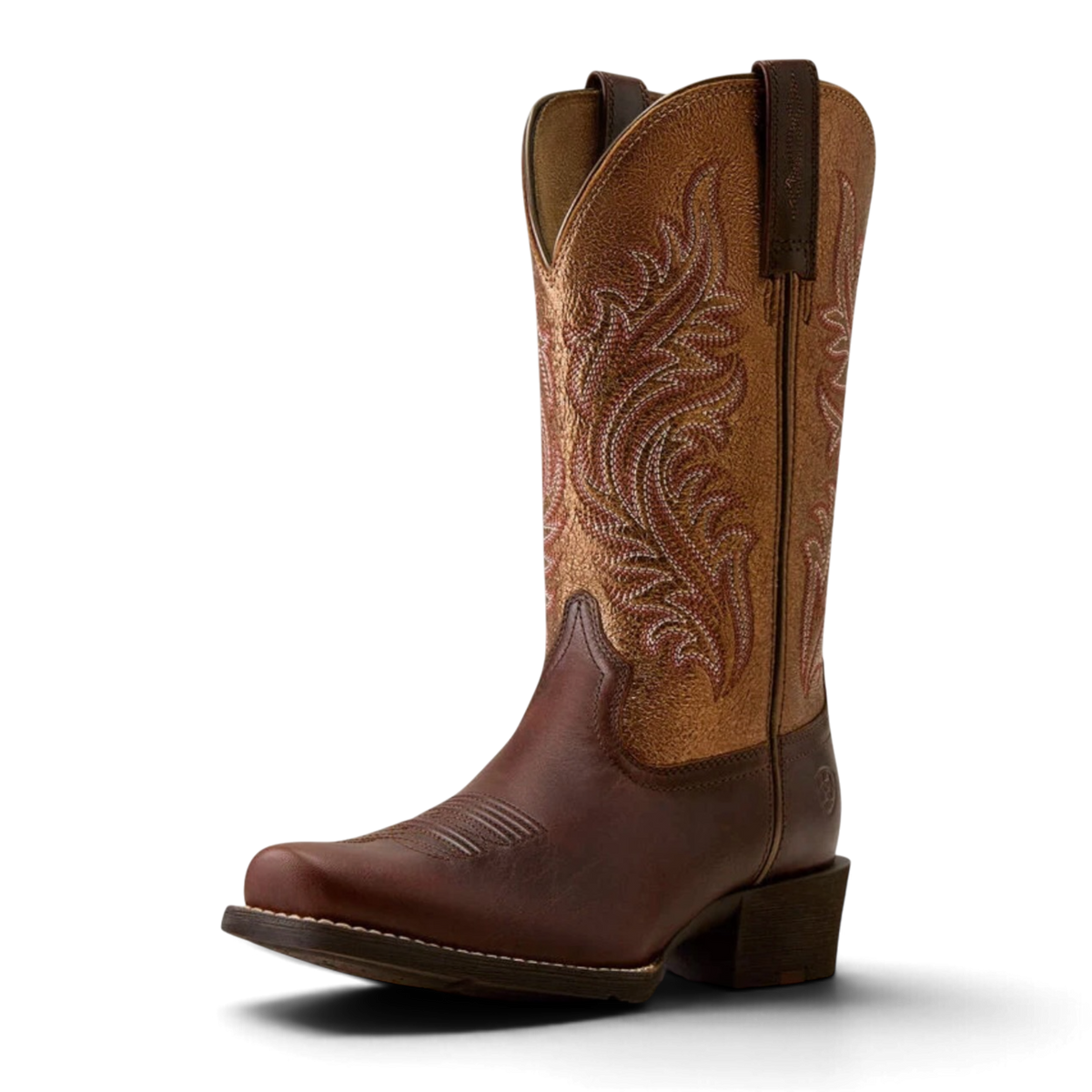 Ariat Round Up Narrow Cutter Toe – Espresso/Copper Ridge