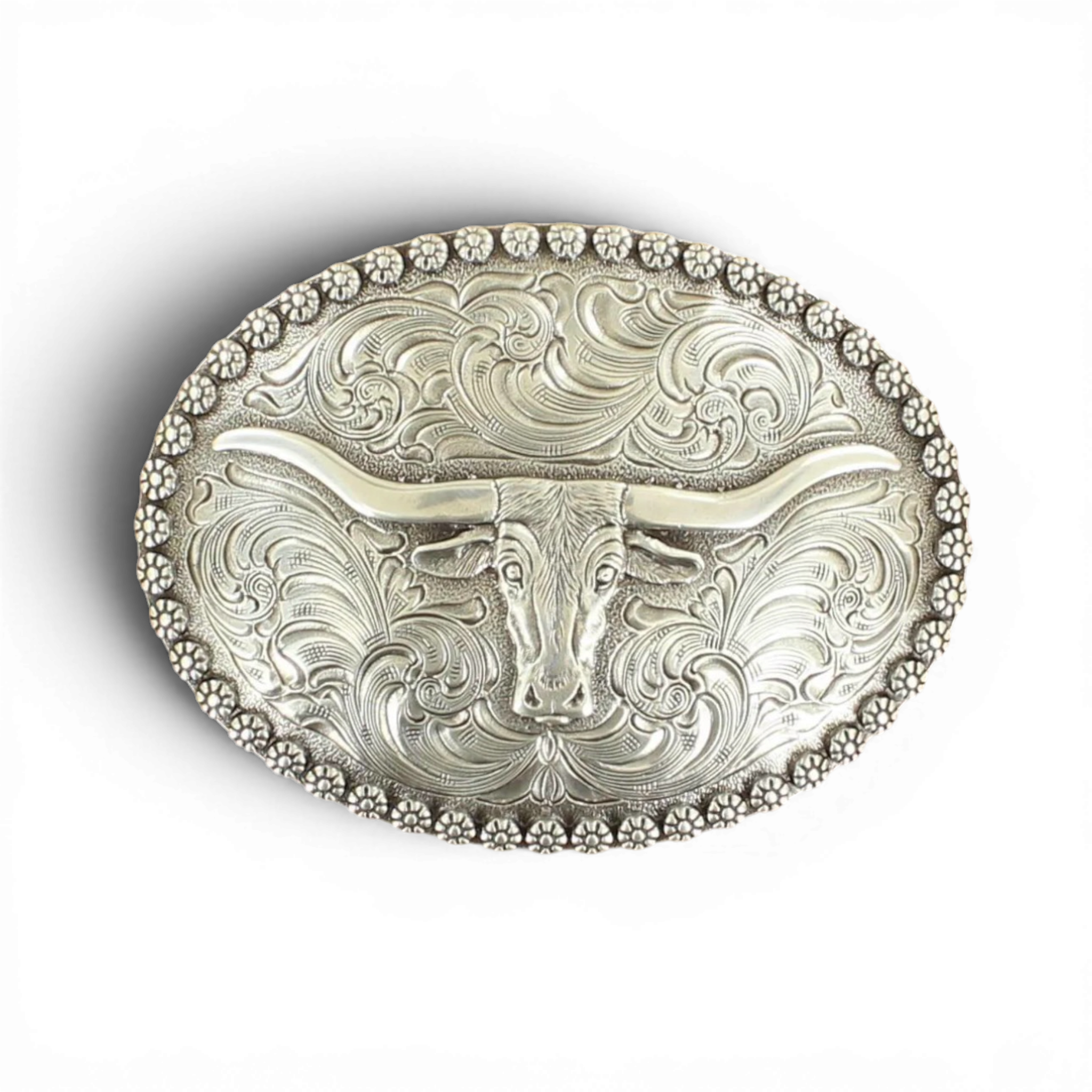 Bältesspänne Oval Longhorn