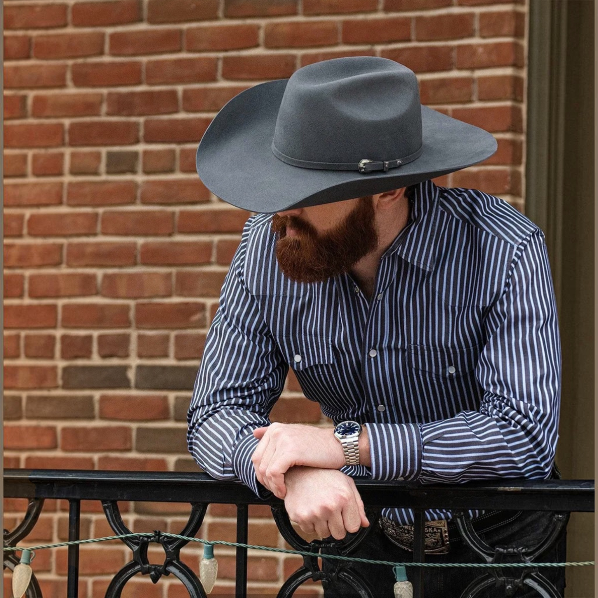 Bailey Hats Luzerne 3X Gun Metal