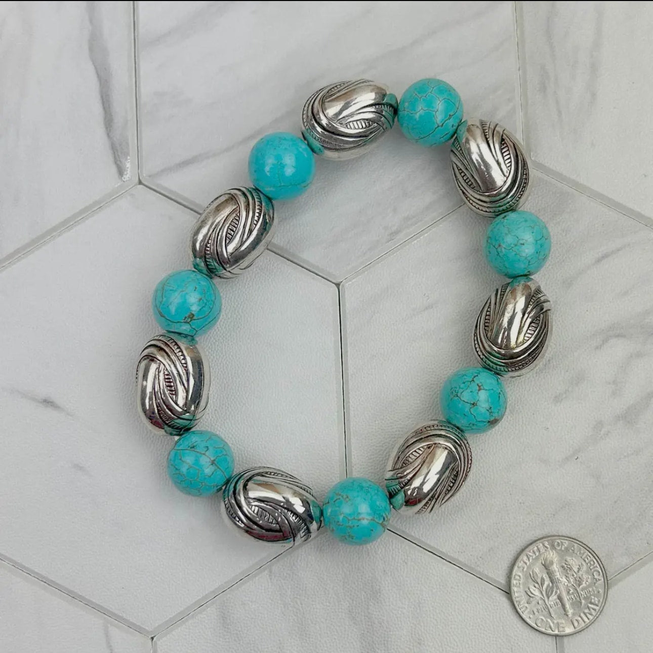 Armband Turkoser ”Stockyards”