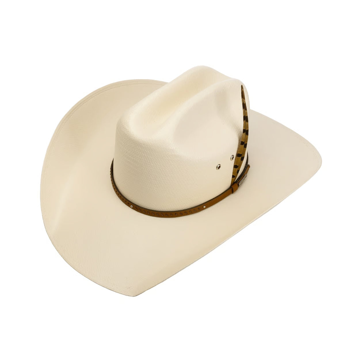 Stetson Lenuca Western Toyo Stråhatt med Fjädrar