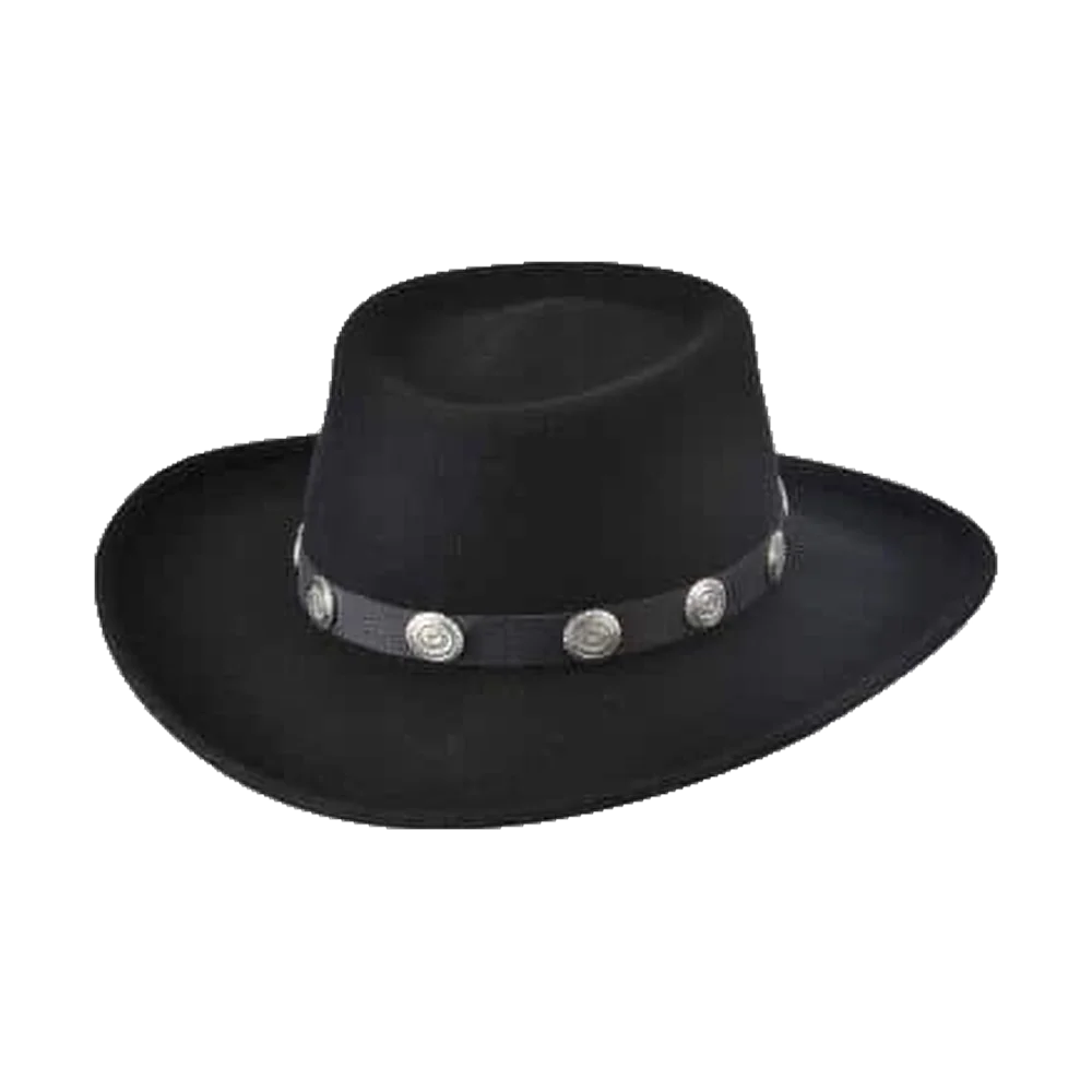 Svart Western Hatt -Close Friend