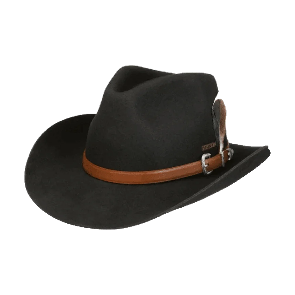 Stetson Western Woolfelt Svart med Asahi Guard