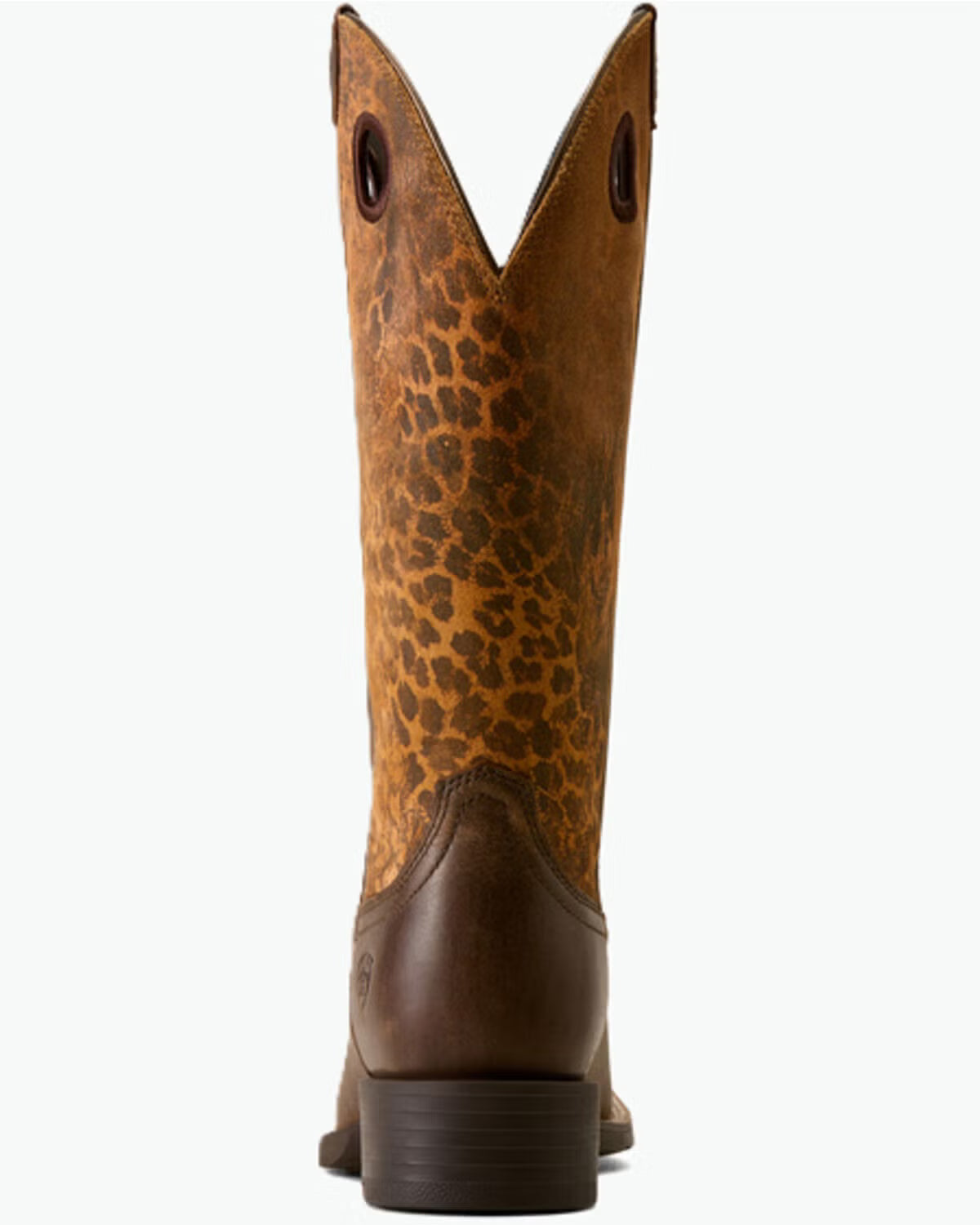Ariat Round Up Ryder Dark Cacao/ Distressed Leopard