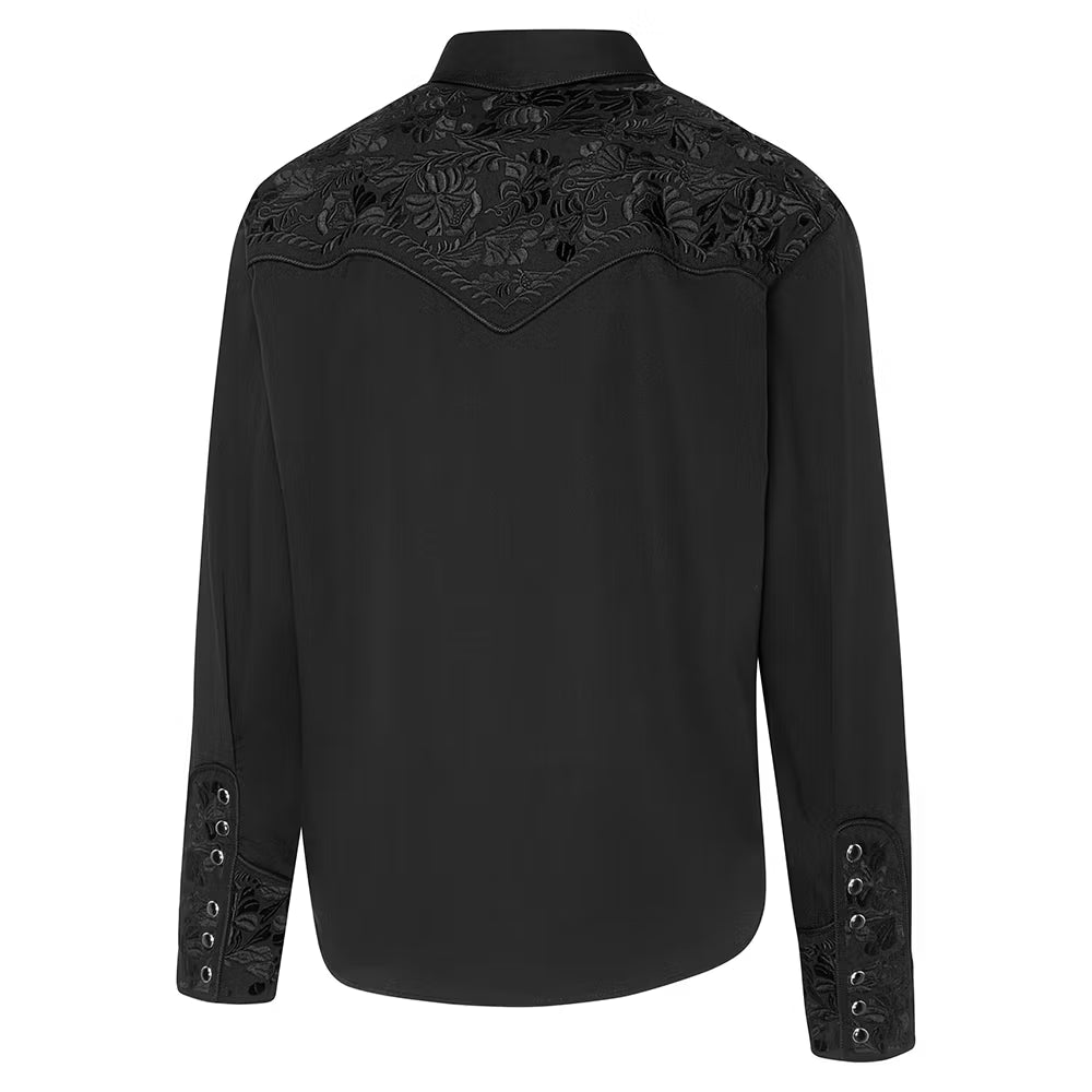 Brody Svart Western Skjorta