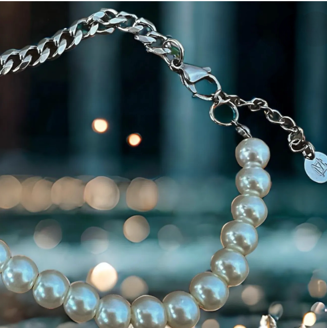 Pärlarmband Chunky Pearl