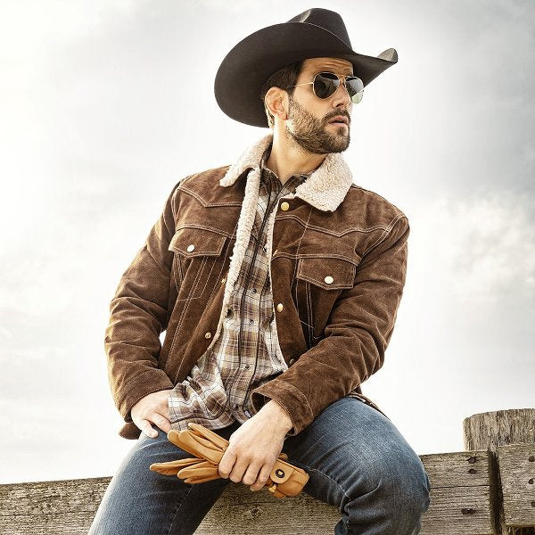 Decker Brown Jacket Stars and Stripes