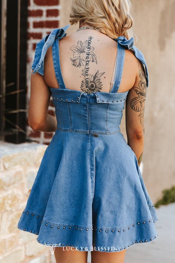 Western Stretchdenim klänning