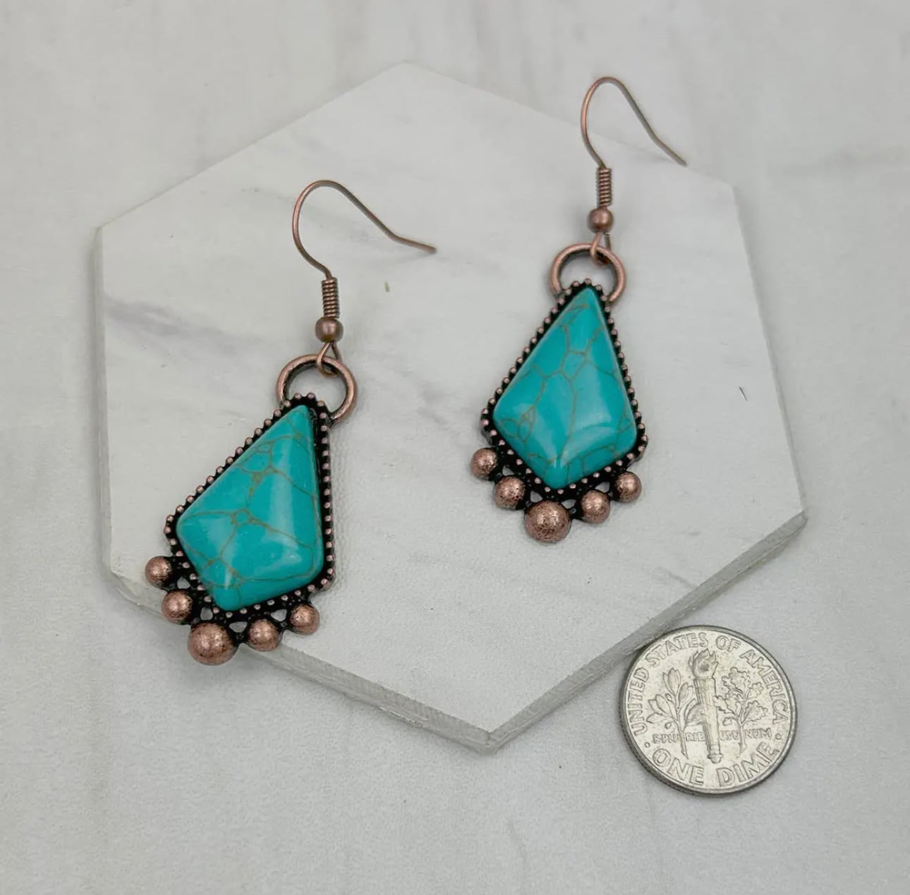 Copper Blue Örhängen