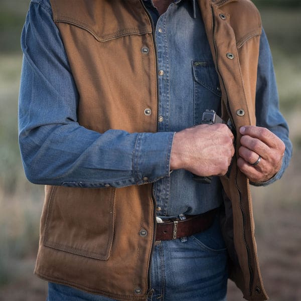 Owen Vest Brown STS Ranchwear