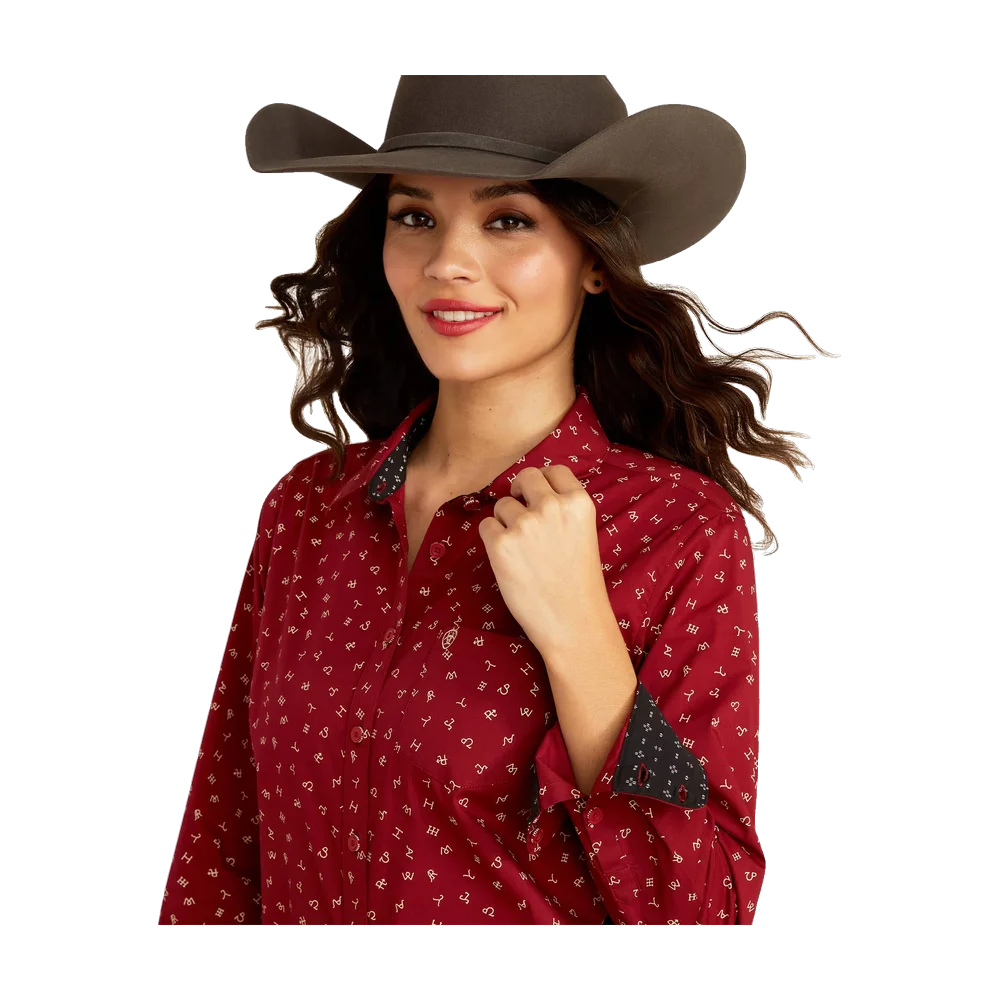 Team Kirby Cattle Brand Stretch Shirt Ariat