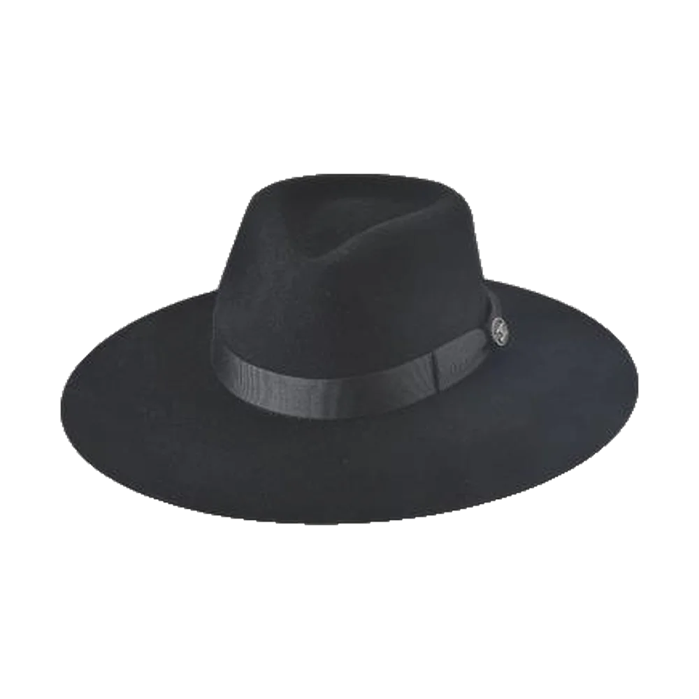 Svart Westernhatt med rakt brätte- Street Gossip