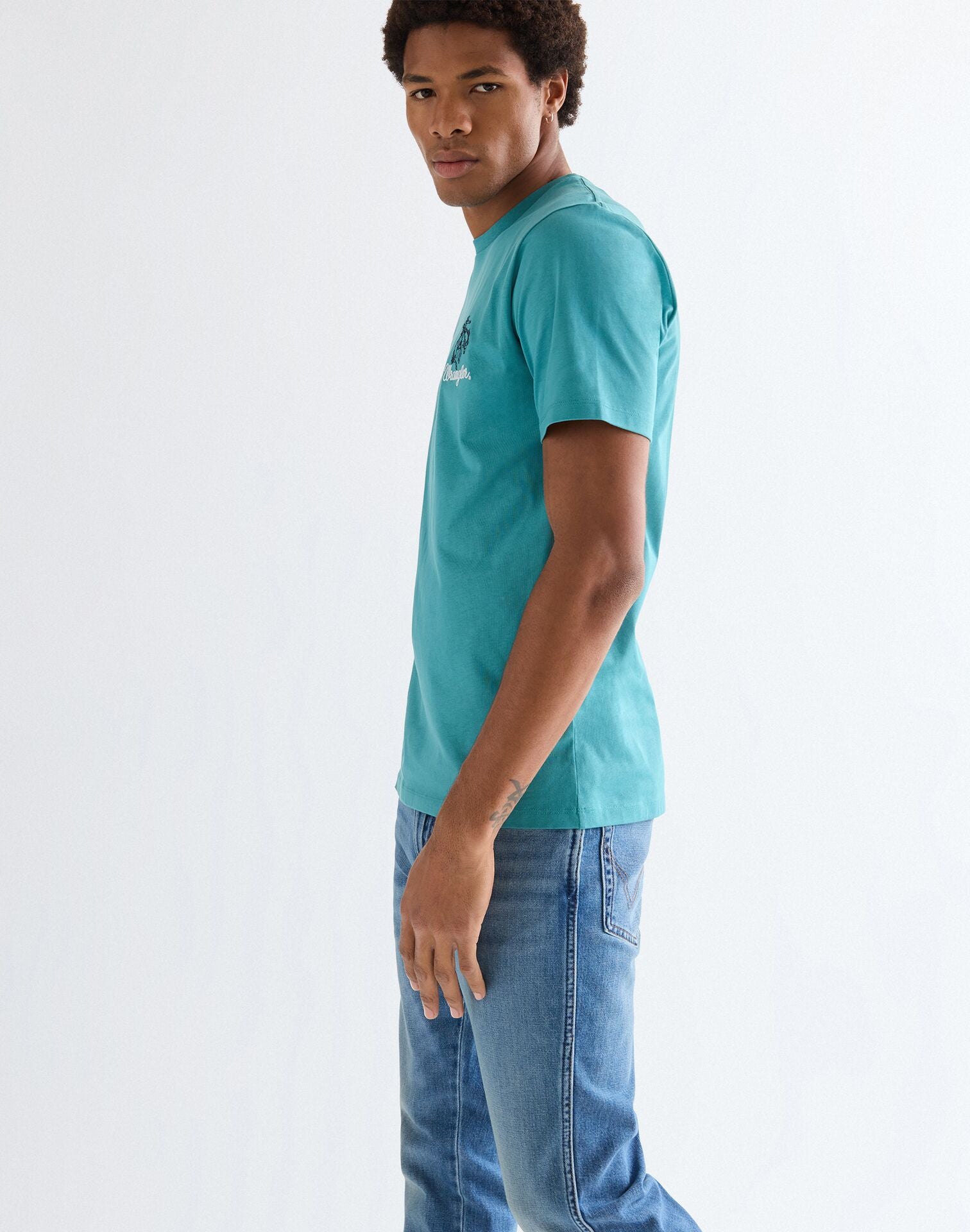 Embroidery Tee Brittany Blue