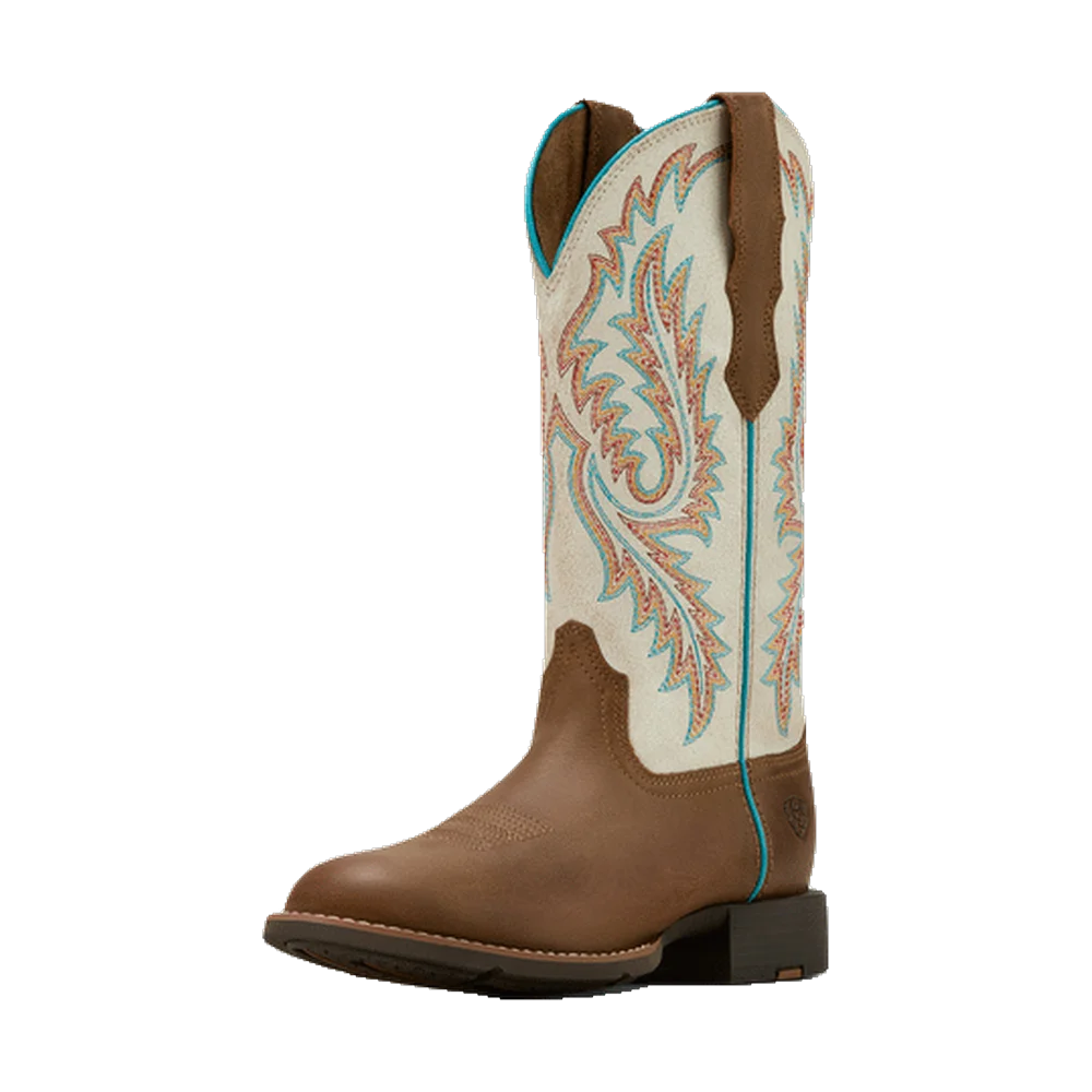 Round Up Wide Toe Stretchfit Western Boots Ariat
