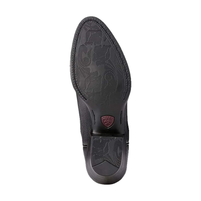 Ariat Heritage R Toe Western Boot Black Deertan