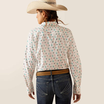 Kirby Stretch Shirt Steer Garden Ariat