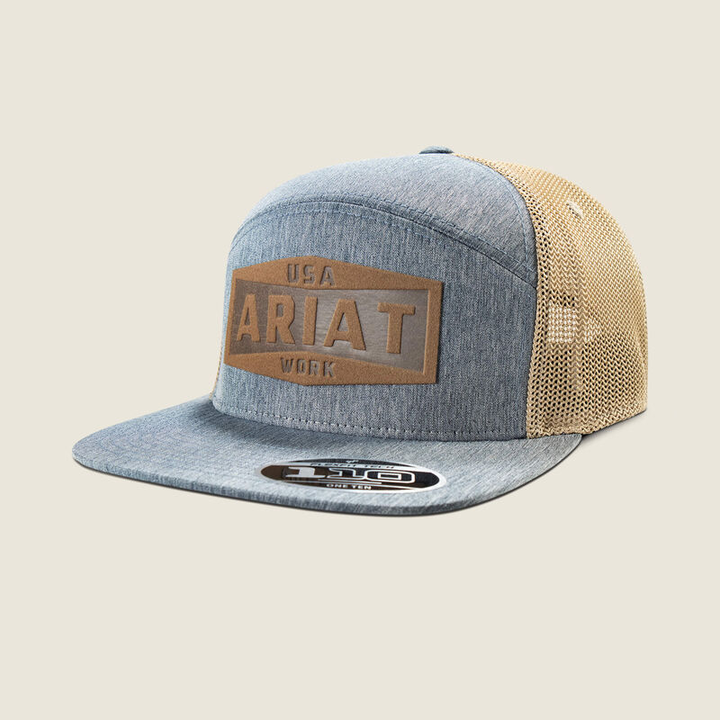 Ariat Work Leather Badge Snapback Cap