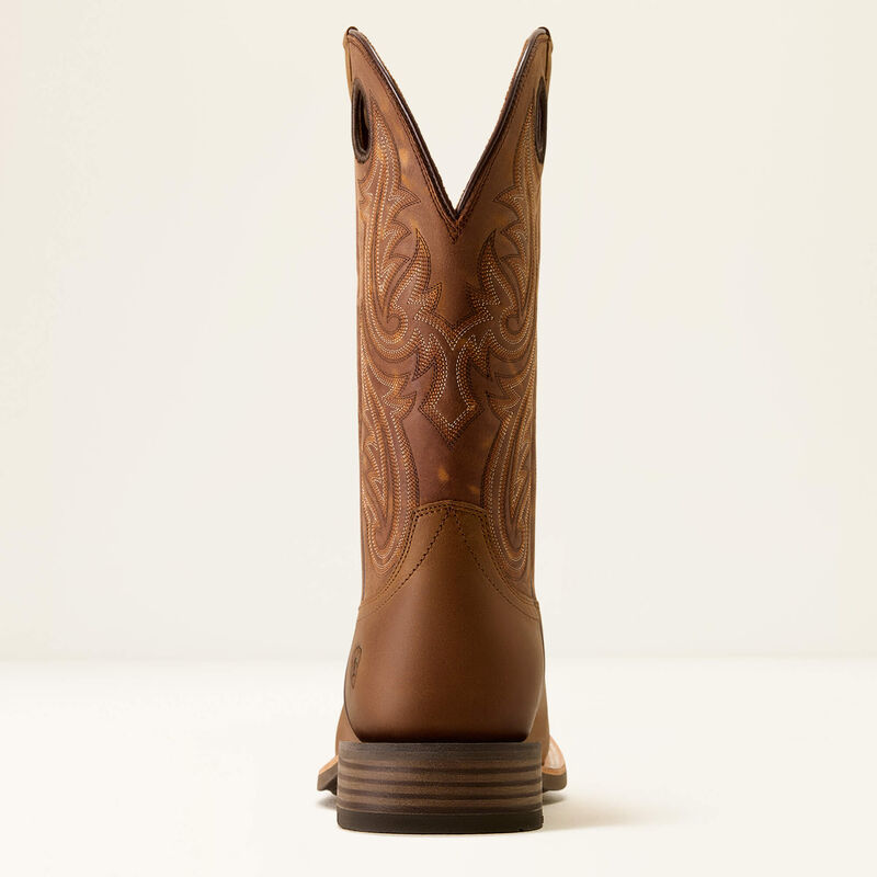 Highland Toughstock Wide Square Toe Western Boot - Tack room brown