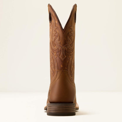 Highland Toughstock Wide Square Toe Western Boot - Tack room brown
