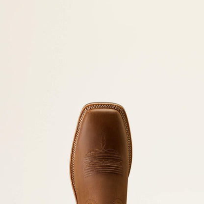 Highland Toughstock Wide Square Toe Western Boot - Tack room brown