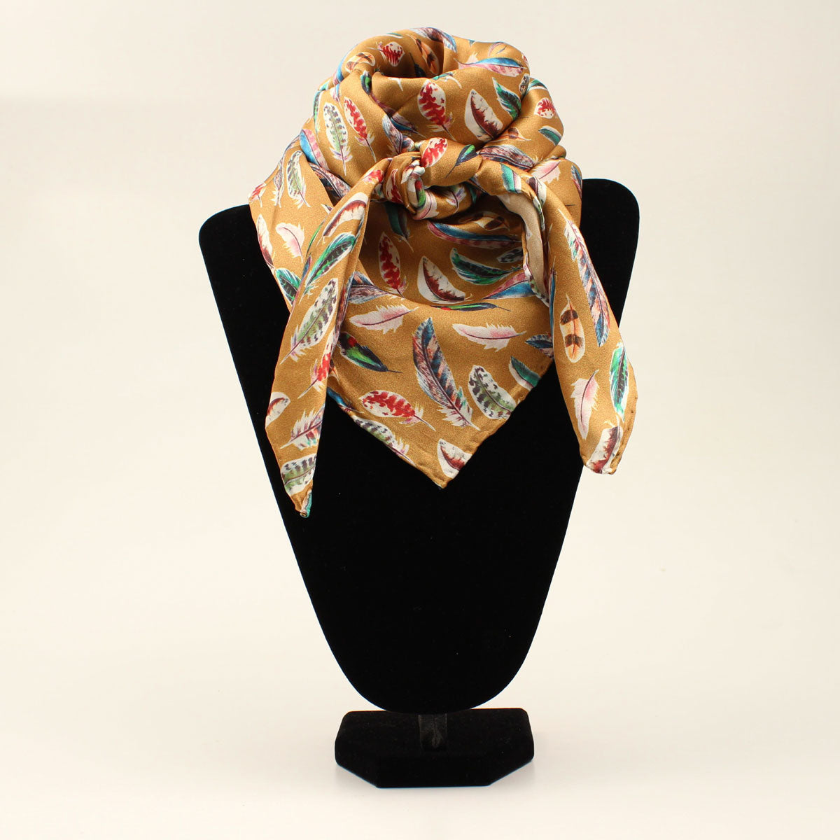 Wild Rag i 100% Siden – Feather Design