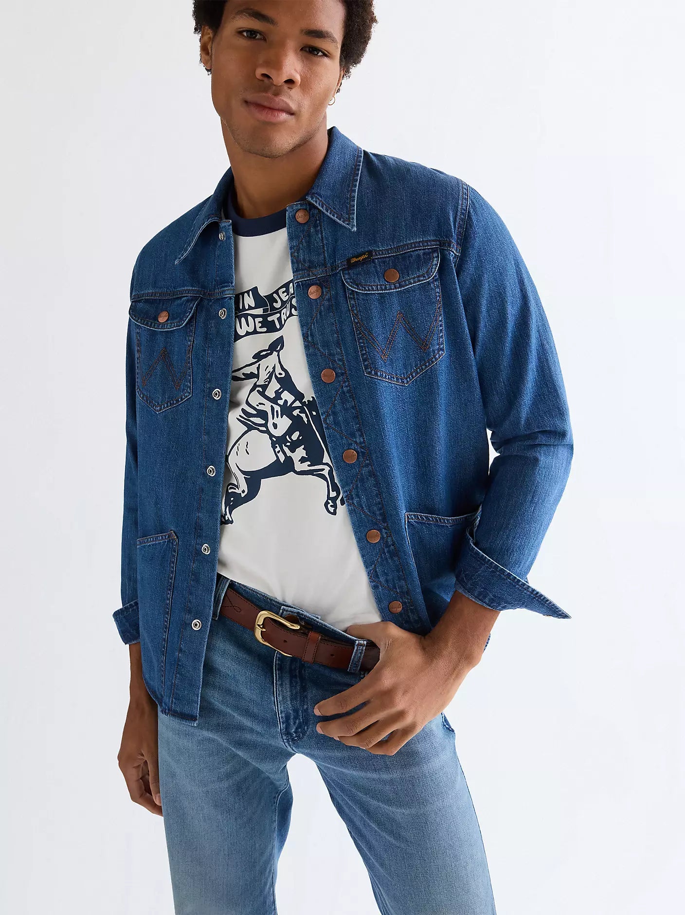 Regular Wrangler Shirt – Tidlös westernskjorta med klassisk cowboykänsla