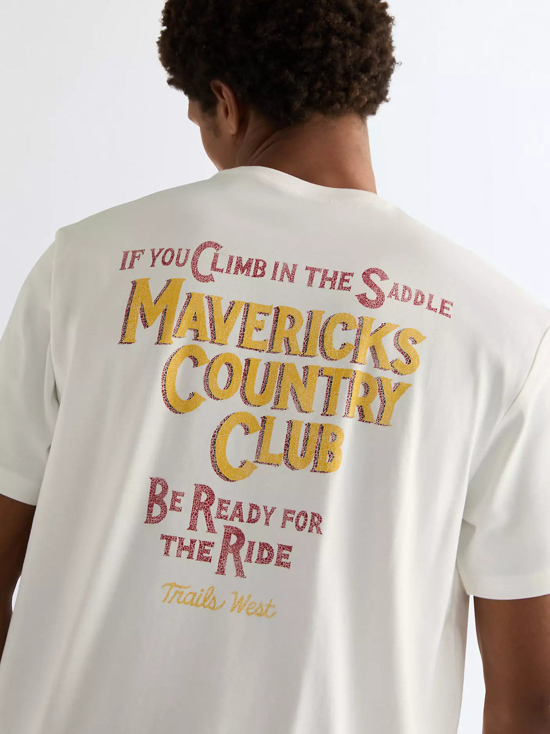 Relaxed Graphic Tee Maverick White