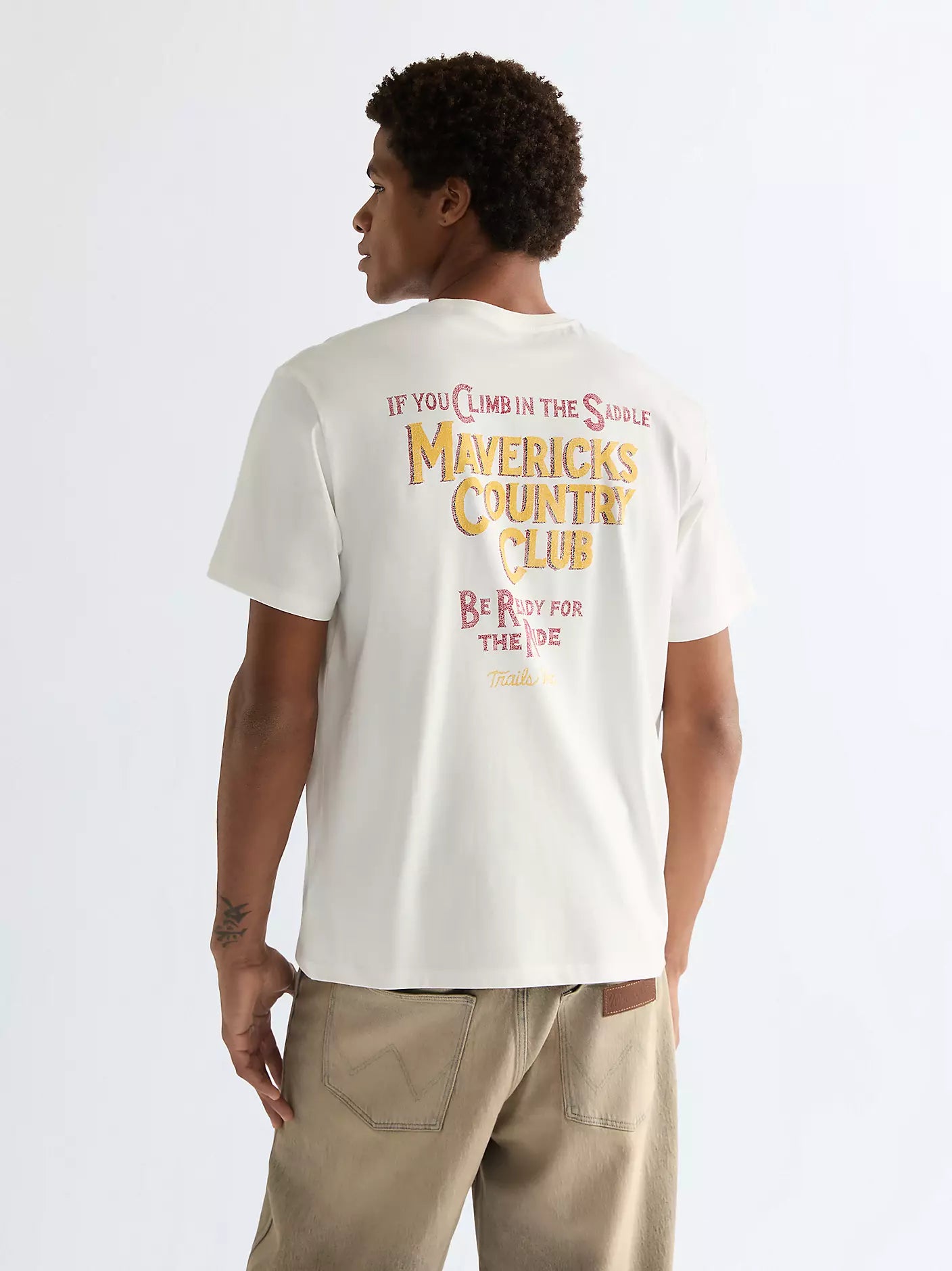 Relaxed Graphic Tee Maverick White