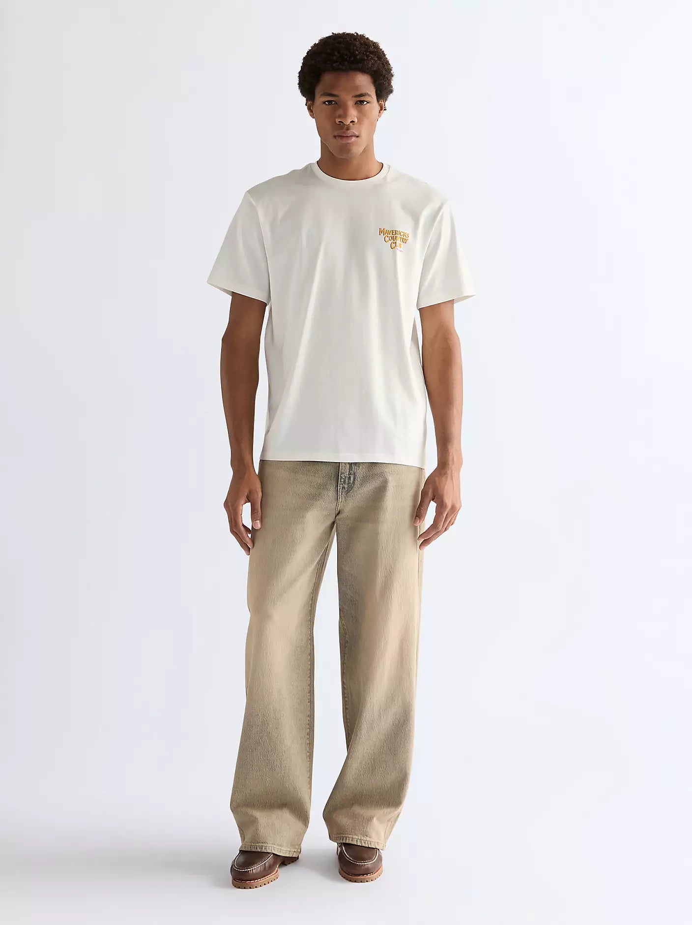 Relaxed Graphic Tee Maverick White