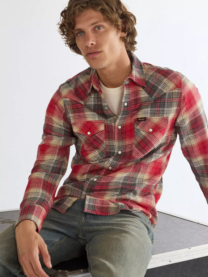 Wrangler Regular Western Shirt Chilli Pepper