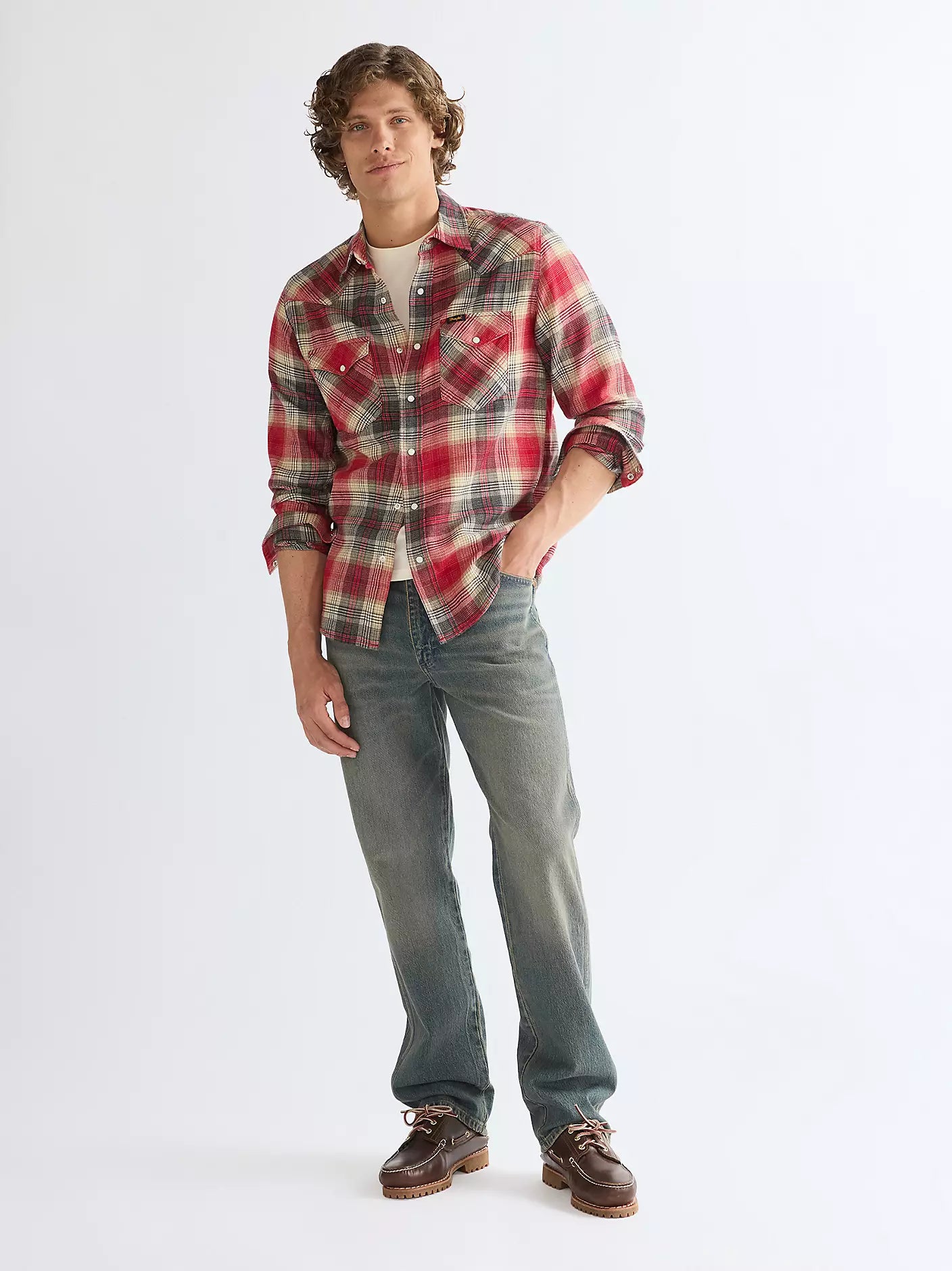 Wrangler Regular Western Shirt Chilli Pepper