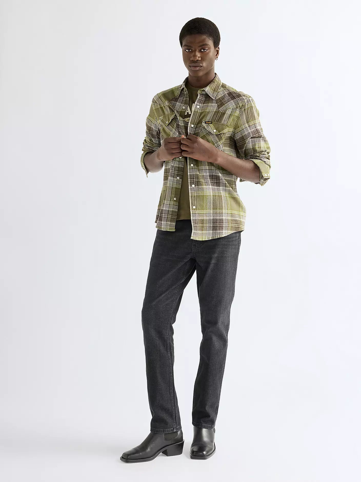Wrangler Regular Western Shirt Pesto