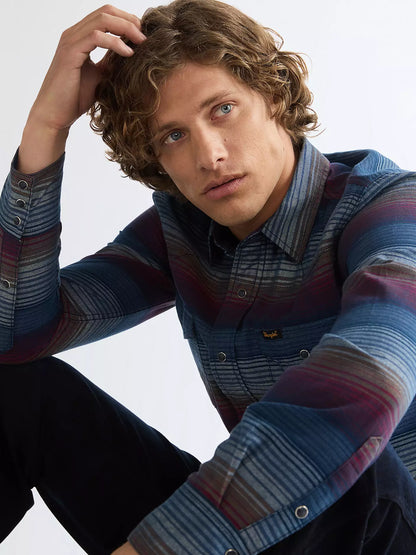 Wrangler Regular Western Shirt Dark Americana