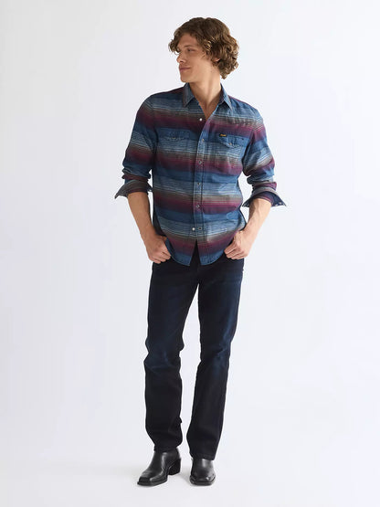 Wrangler Regular Western Shirt Dark Americana
