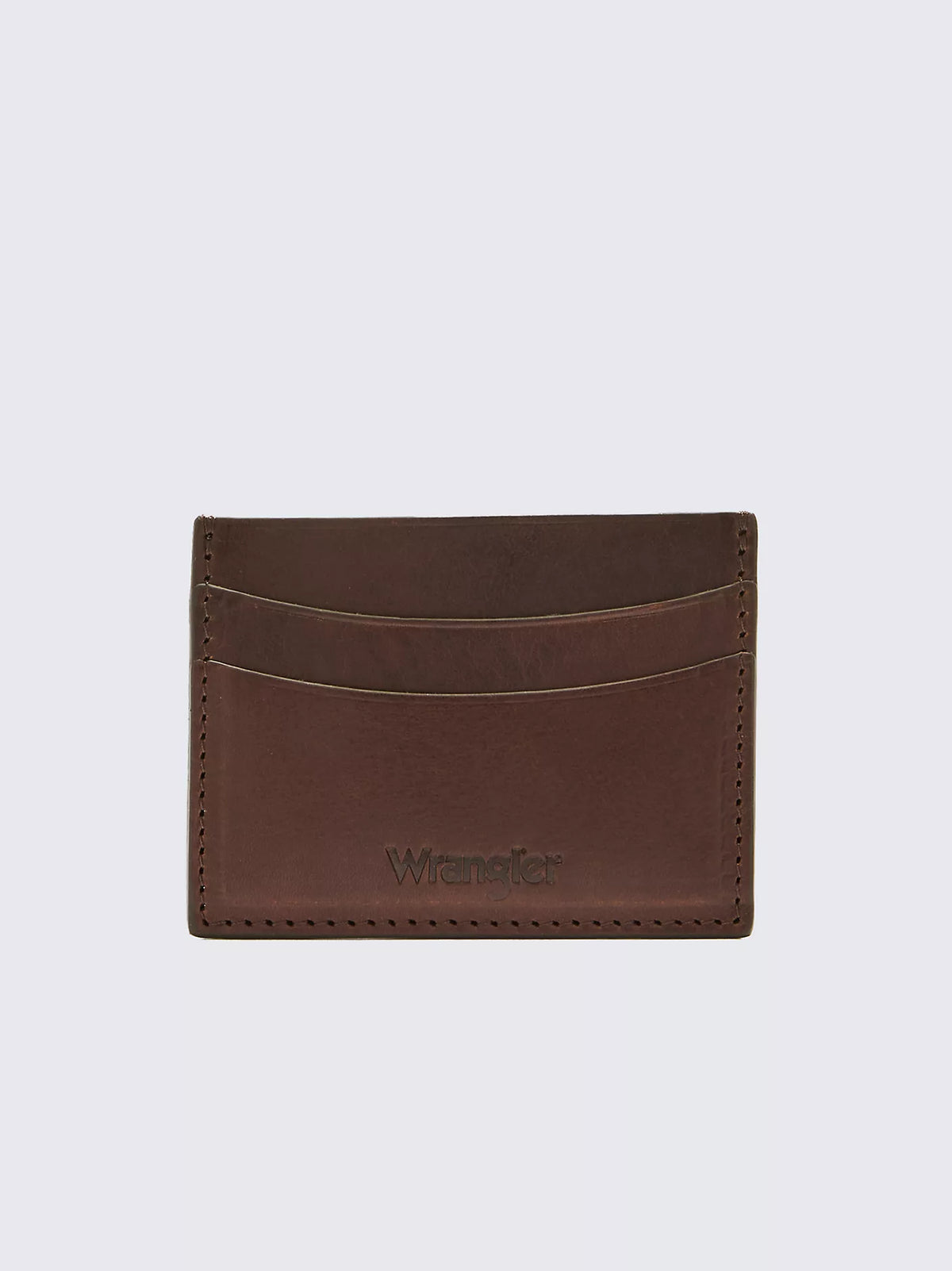 Wrangler Leather Card Holder Dark Cognac