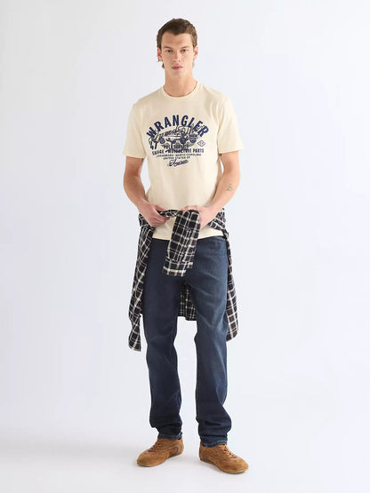 Wrangler Regular Americana Tee Worn White