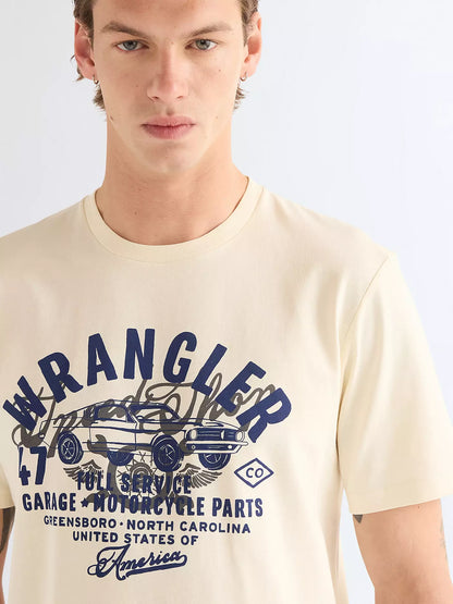 Wrangler Regular Americana Tee Worn White